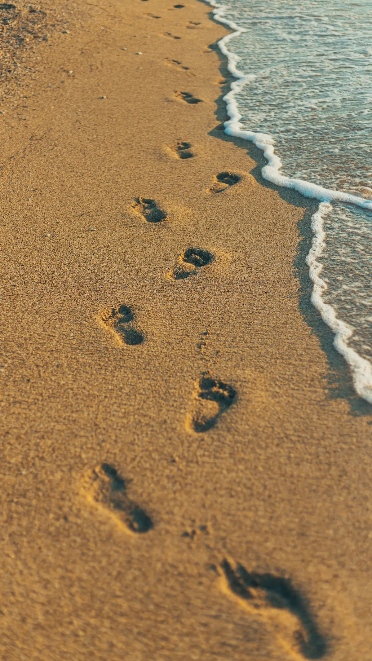 footstep in the sand